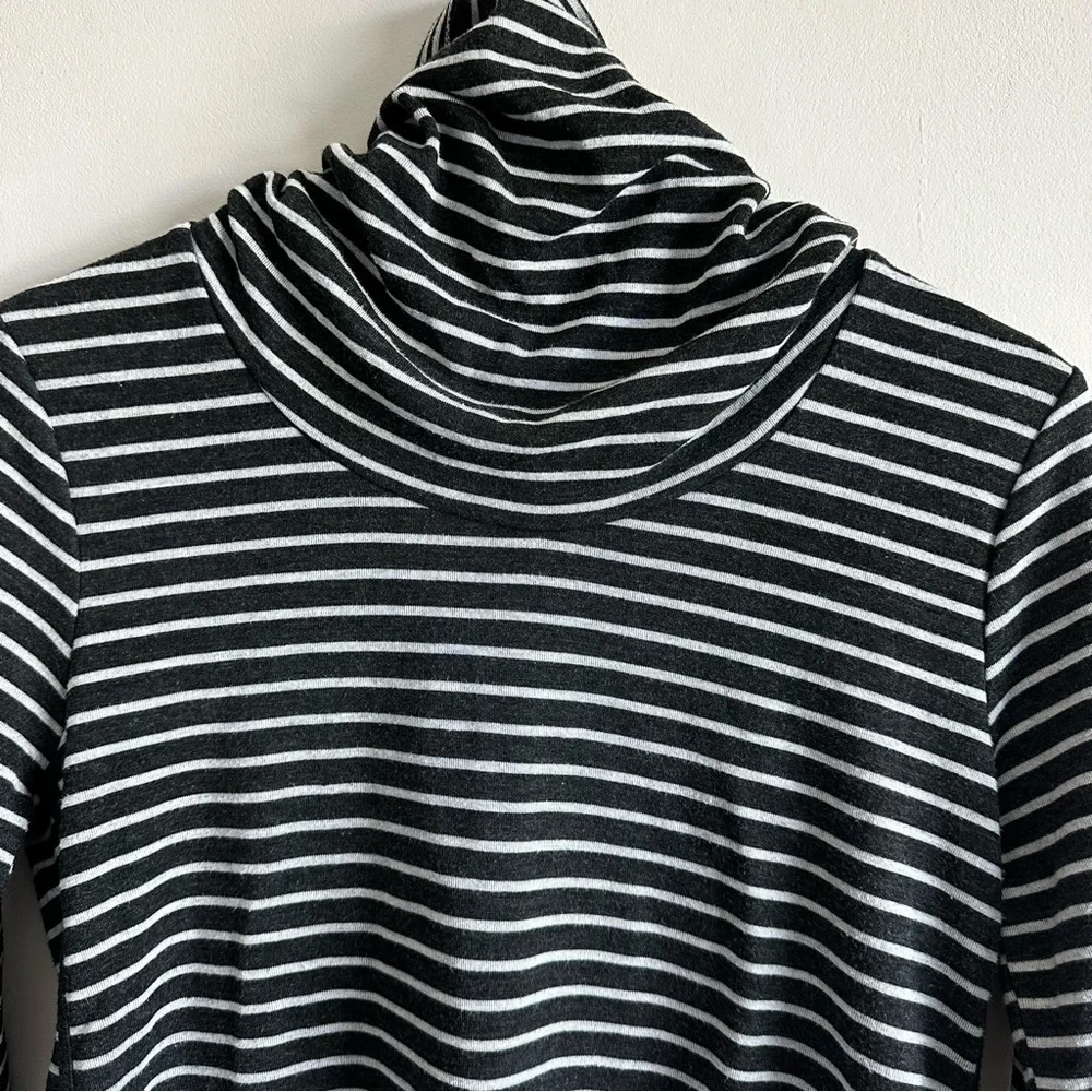 Cable & Gauge Draped Turtleneck Top